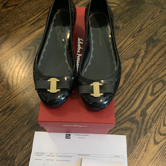 Black Jelly Salvatore Ferragamo shoes - Picture 1 of 4